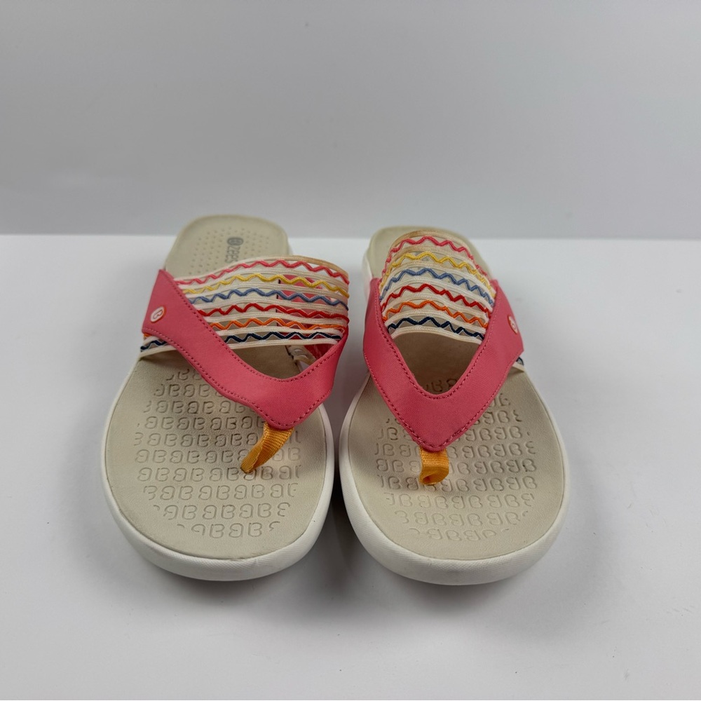 Bzees Pink and Multicolor Sandals size 9.5